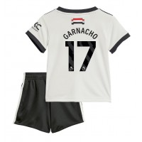 Manchester United Alejandro Garnacho #17 3rd trikot Kinder 2024-25 Kurzarm (+ Kurze Hosen)